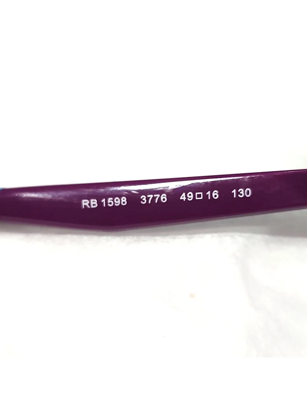 Ray Ban RB1598 3776 Girls Kids Crystral Purple Eyeglasses 49-16 130